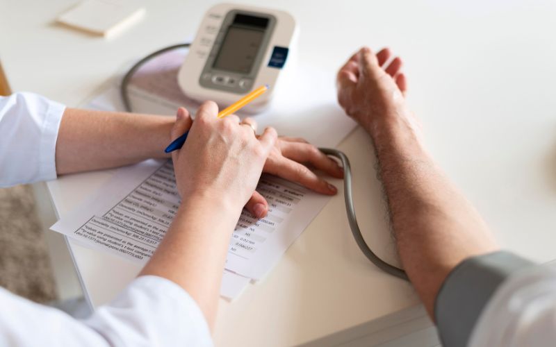 Gặp bác sĩ thăm khám và tầm soát sức khoẻ định kỳ